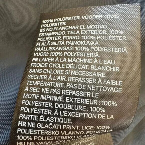 H& M Mint Blue Color Block  Lightweight Windbreaker Lined SZ 6-7 #2230 - Picture 10 of 13